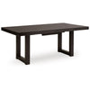 Nea Dining Table w Butterfly Leaf | 72-90" Rectangular | Gray Brown