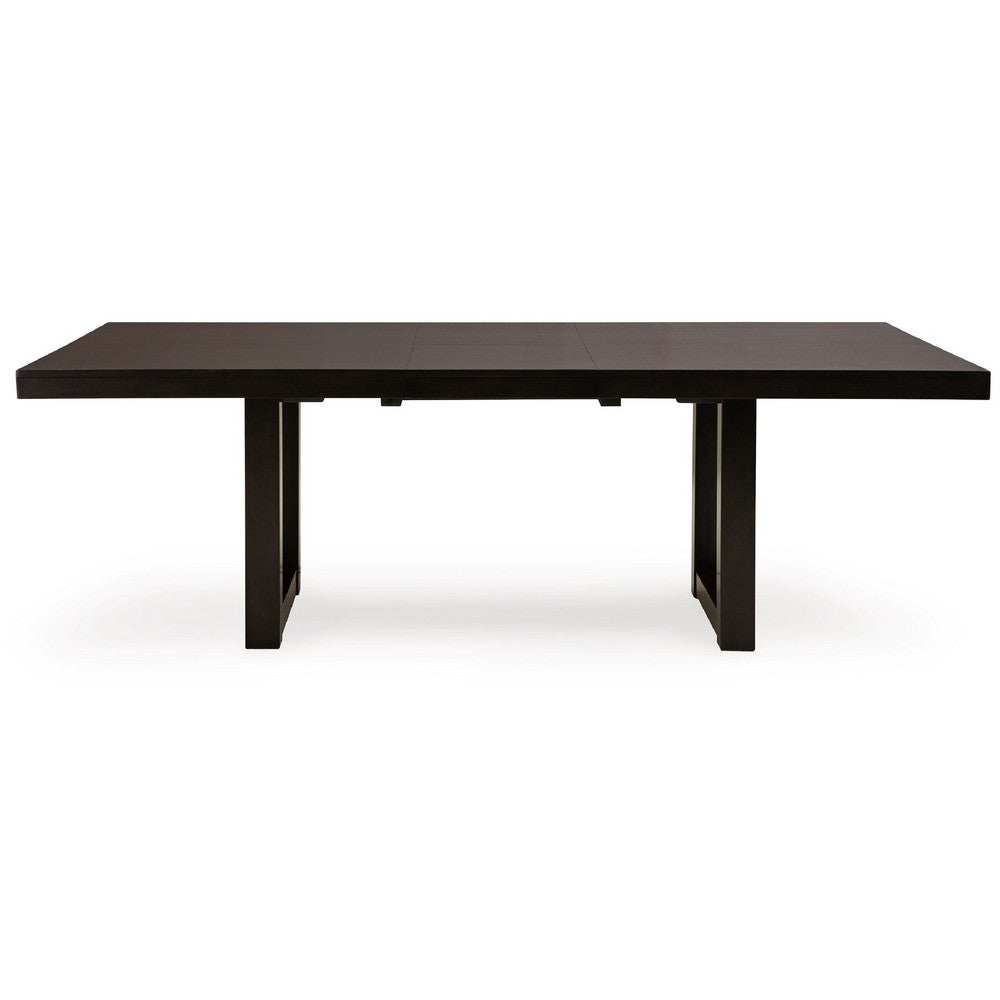 Nea Dining Table w Butterfly Leaf | 72-90" Rectangular | Gray Brown