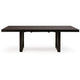 Nea Dining Table w Butterfly Leaf | 72-90" Rectangular | Gray Brown