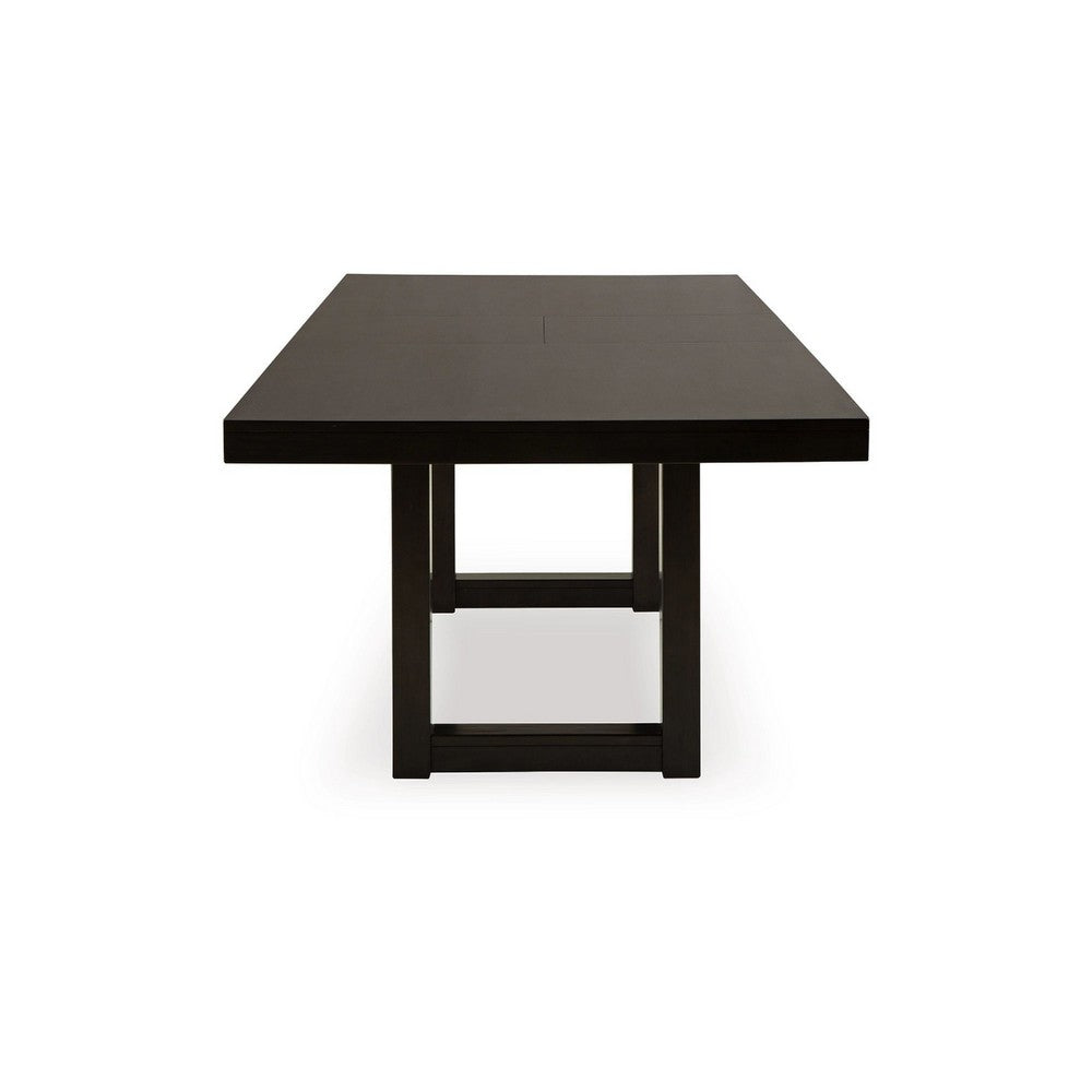 Nea Dining Table w Butterfly Leaf | 72-90" Rectangular | Gray Brown