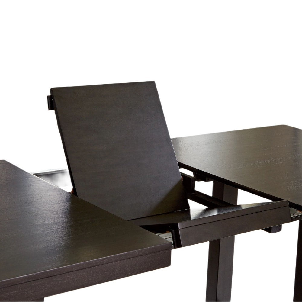 Nea Dining Table w Butterfly Leaf | 72-90" Rectangular | Gray Brown