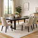 Nea Dining Table w Butterfly Leaf | 72-90" Rectangular | Gray Brown