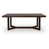 Dely Extension Dining Table | 84-108" Rectangular Top | Dark Brown Wood