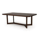 Dely Extension Dining Table | 84-108" Rectangular Top | Dark Brown Wood