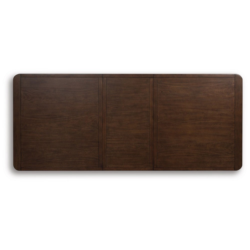 Dely Extension Dining Table | 84-108" Rectangular Top | Dark Brown Wood