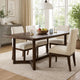 Dely Extension Dining Table | 84-108" Rectangular Top | Dark Brown Wood