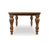 Gela Dining Table | 86" Rectangular Top | Medium Brown Wood Turned Legs
