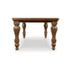 Gela Dining Table | 86" Rectangular Top | Medium Brown Wood Turned Legs