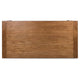 Gela Dining Table | 86" Rectangular Top | Medium Brown Wood Turned Legs