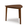 Dela Breakfast Dining Table | 35" Triangular Top | 3 Legs | Medium Brown