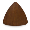 Dela Breakfast Dining Table | 35" Triangular Top | 3 Legs | Medium Brown
