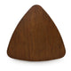Dela Breakfast Dining Table | 35" Triangular Top | 3 Legs | Medium Brown