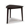 Maly Breakfast Dining Table | 35" Beveled Triangular Top | Merlot Red