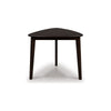 Maly Breakfast Dining Table | 35" Beveled Triangular Top | Merlot Red