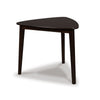 Maly Breakfast Dining Table | 35" Beveled Triangular Top | Merlot Red