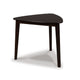 Maly Breakfast Dining Table | 35" Beveled Triangular Top | Merlot Red