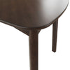 Maly Breakfast Dining Table | 35" Beveled Triangular Top | Merlot Red
