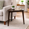 Maly Breakfast Dining Table | 35" Beveled Triangular Top | Merlot Red