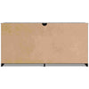 Finny Wide Dresser | 6 Drawers Nickel Handles | Plinth Base | Matte Black