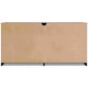 Finny Wide Dresser | 6 Drawers Nickel Handles | Plinth Base | Matte Black