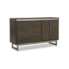 Arka Wide Dresser | Marble Top | 3 Drawers Cabinet w Shelf | Grayish Brown