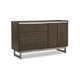 Arka Wide Dresser | Marble Top | 3 Drawers Cabinet w Shelf | Grayish Brown