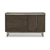 Arka Wide Dresser | Marble Top | 3 Drawers Cabinet w Shelf | Grayish Brown