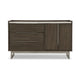 Arka Wide Dresser | Marble Top | 3 Drawers Cabinet w Shelf | Grayish Brown