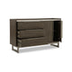 Arka Wide Dresser | Marble Top | 3 Drawers Cabinet w Shelf | Grayish Brown
