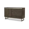 Arka Wide Dresser | Marble Top | 3 Drawers Cabinet w Shelf | Grayish Brown