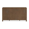 Cabal 6 Drawer Wide Dresser | Aged Pewter Handles | Glazed Light Brown