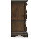 May Classical Wide Dresser | 6 Drawers w Carved Fronts | Dark Brown