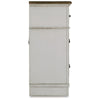 Bely Wide Dresser | 6 Drawers w Classic Pilasters | Bronze | White | Brown
