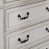 Bely Wide Dresser | 6 Drawers w Classic Pilasters | Bronze | White | Brown