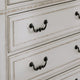 Bely Wide Dresser | 6 Drawers w Classic Pilasters | Bronze | White | Brown