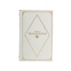 Faux Book Design Storage Boxes Set of 2 | White Faux Leather | Gold Accent