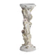 Pillar Candle Holder | Oyster Design 14" Tall Coastal White Polyresin
