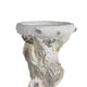 Pillar Candle Holder | Oyster Design 14" Tall Coastal White Polyresin