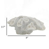 Decorative Coral Sculpture Tabletop Decor | 9" White Polyresin