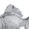 Decorative Fish Figurine | 10" Silver Resin Tabletop Accessory