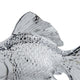 Decorative Fish Figurine | 10" Silver Resin Tabletop Accessory