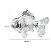 Decorative Fish Figurine | 10" Silver Resin Tabletop Accessory