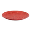 Decorative Tabletop Accent Plate | 20" Red Gold Speckled Finish