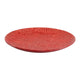 Decorative Tabletop Accent Plate | 20" Red Gold Speckled Finish