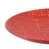 Decorative Tabletop Accent Plate | 20" Red Gold Speckled Finish