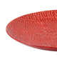 Decorative Tabletop Accent Plate | 20" Red Gold Speckled Finish