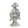 Deki Sculptural Tabletop Decor | Baroque Inspired Crested Arrow | Gray