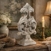 Deki Sculptural Tabletop Decor | Baroque Inspired Crested Arrow | Gray