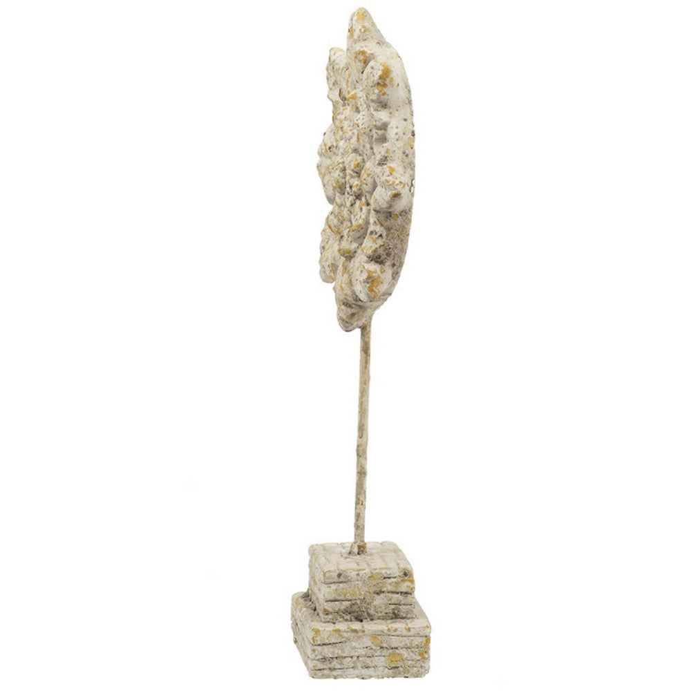 Deki Sculptural Tabletop Decor | Ice Flake Accent Star Shape | Gray