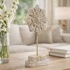 Deki Sculptural Tabletop Decor | Ice Flake Accent Star Shape | Gray